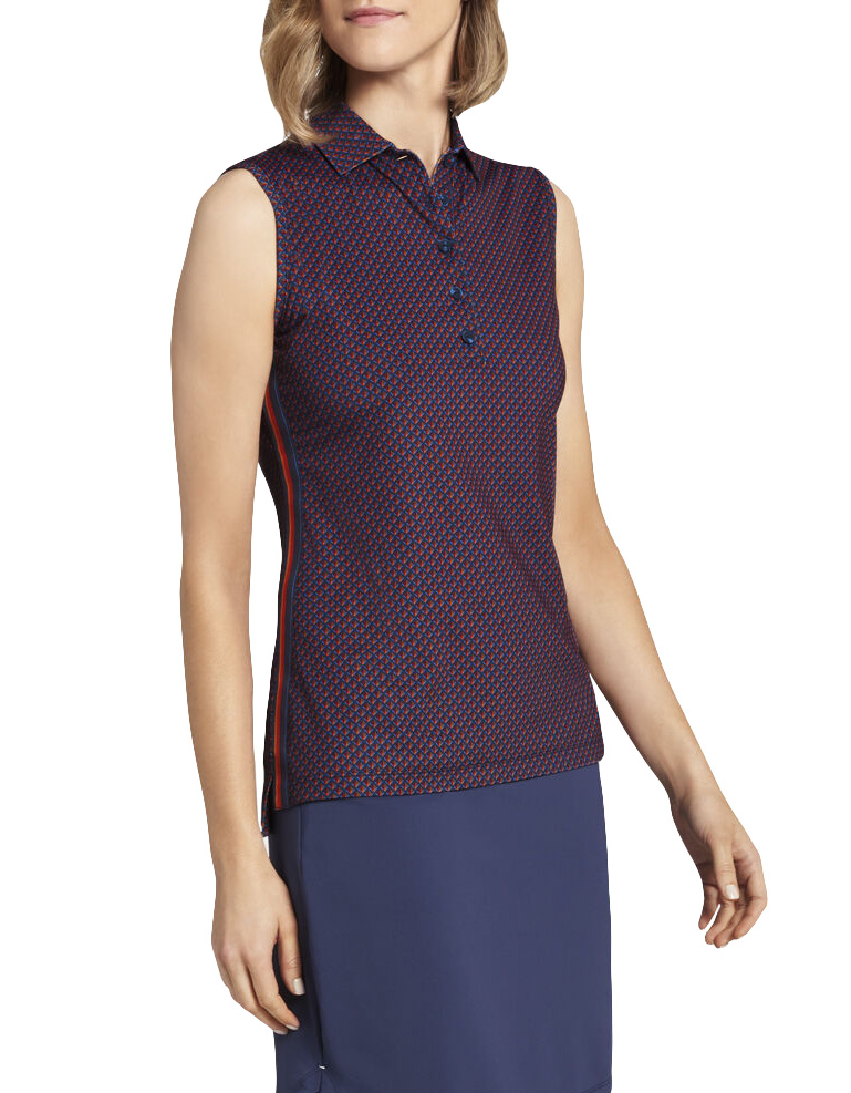 Peter Millar Women's Perfect Deco Star Sleeveless Golf Shirts
